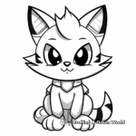 Cat bee coloring pages