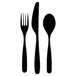 Spoon fork stencil