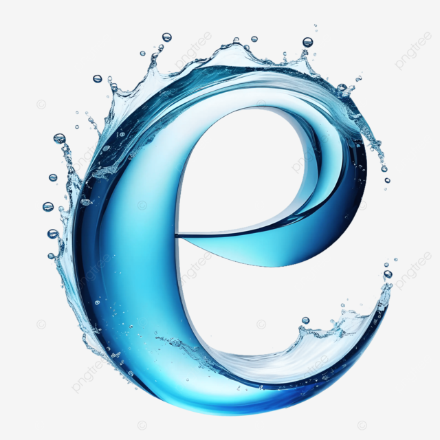 E shape water logo transparent water drope e alphabetical letter beautiful image e png transparent image and clipart for free download