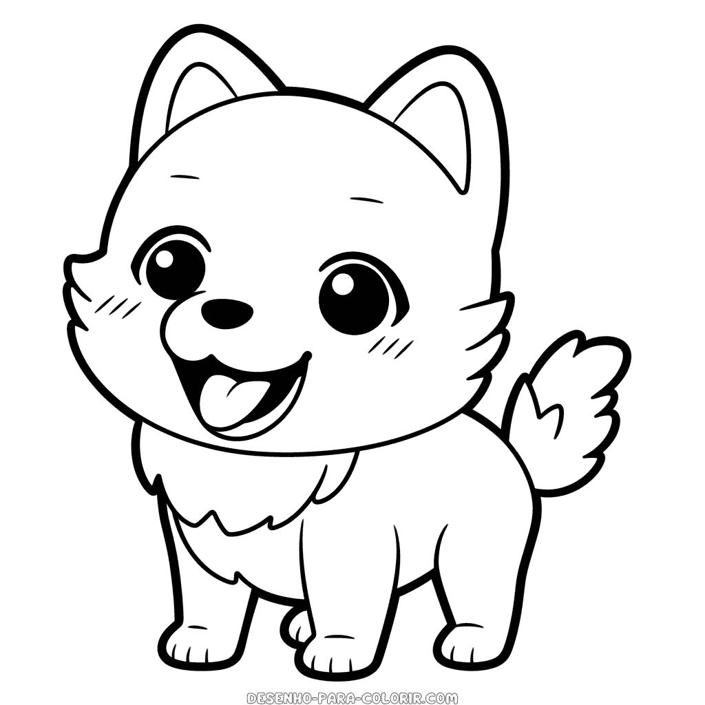 Desenho de cachorro feliz para colorir desenho para colorir