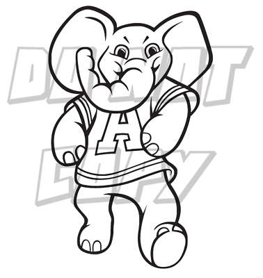 Alabama elephant wearing a shirt