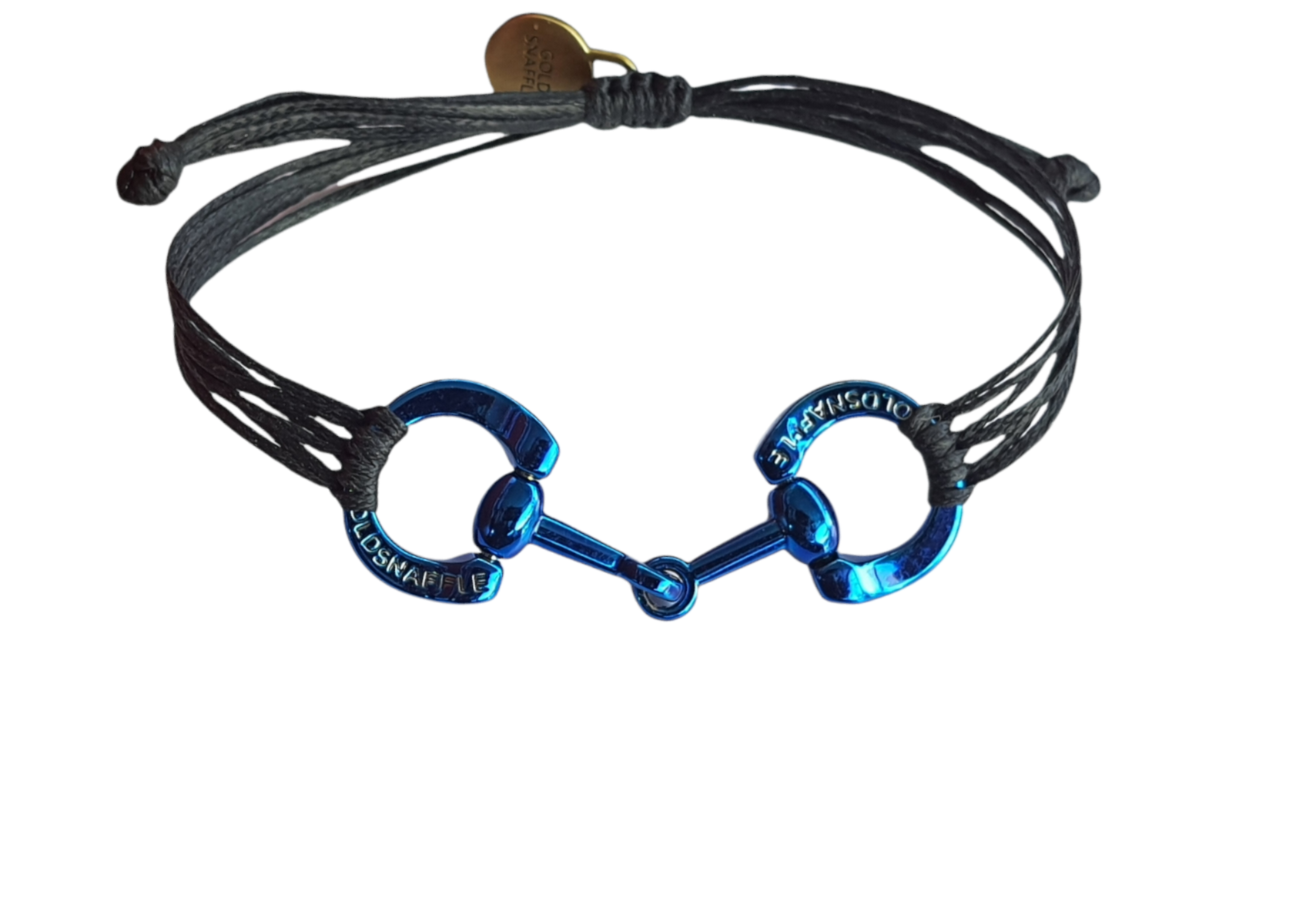 Blue horse bit snaffle bracelet â