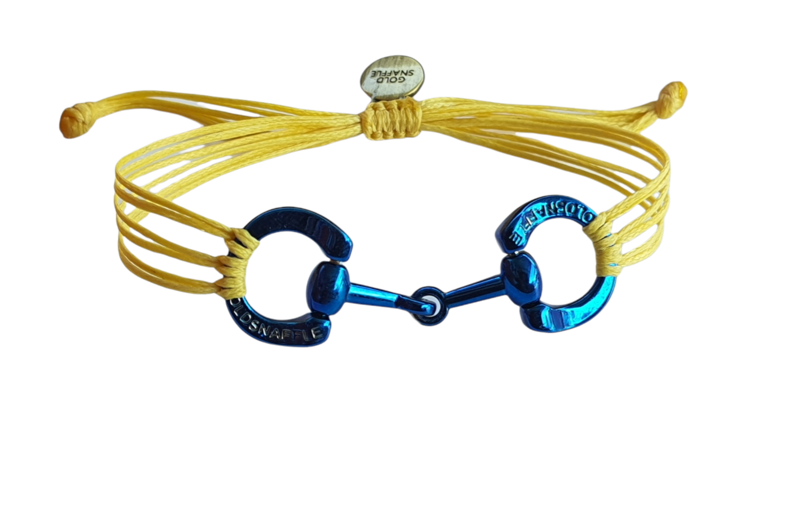 Blue horse bit snaffle bracelet â