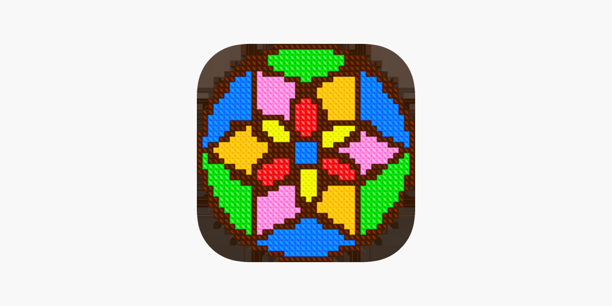 Mandala cross stitch coloring on the app store