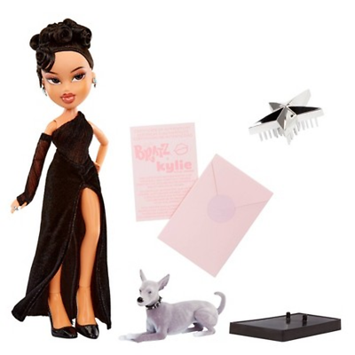 Bratz x kylie jenner night fashion doll evening gown pet dog poster pre