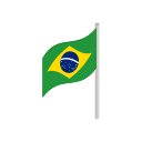 Brazil flag icons symbols