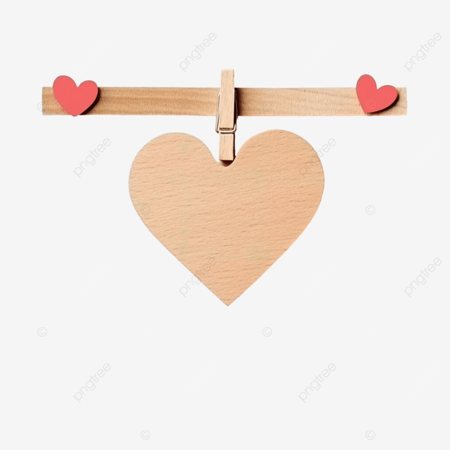 Wooden clothespin with heart shape design and brown paper sheet for valentine concept love word love sign love symbol png transparent image and clipart for free download