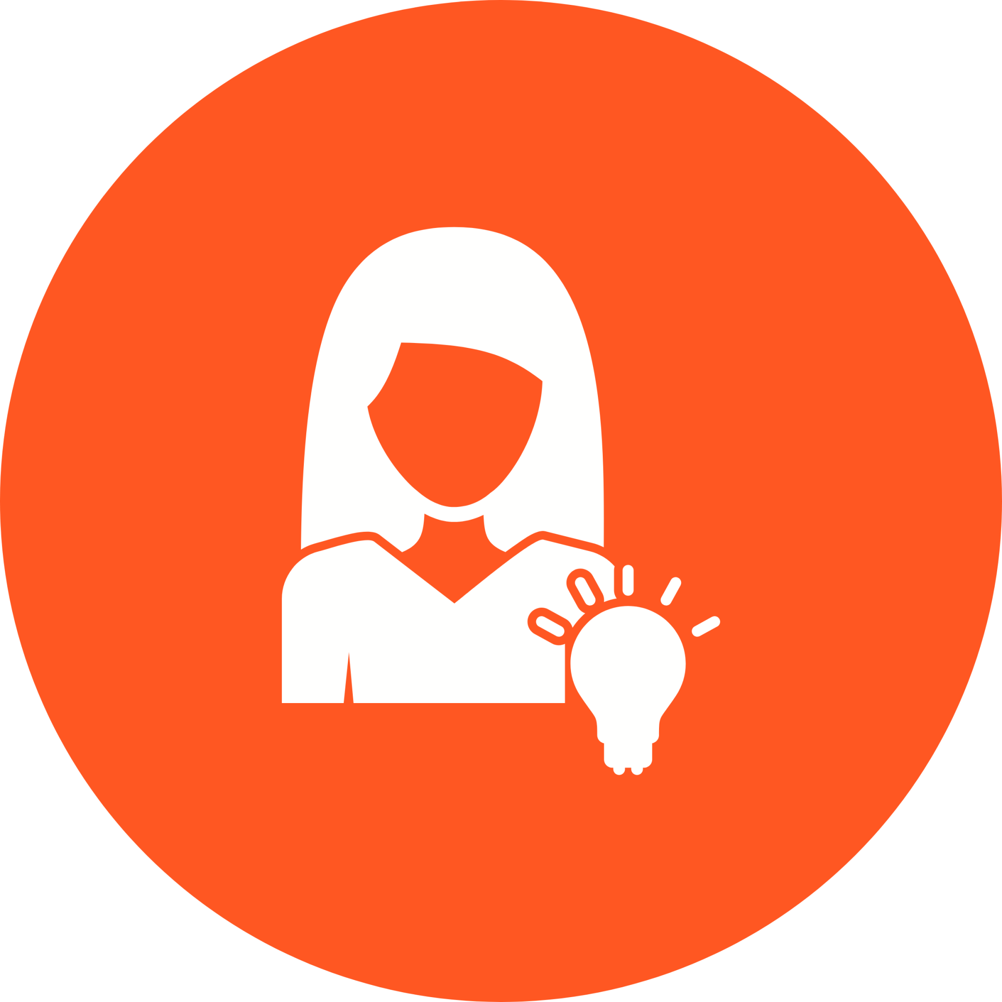 Woman idea icon