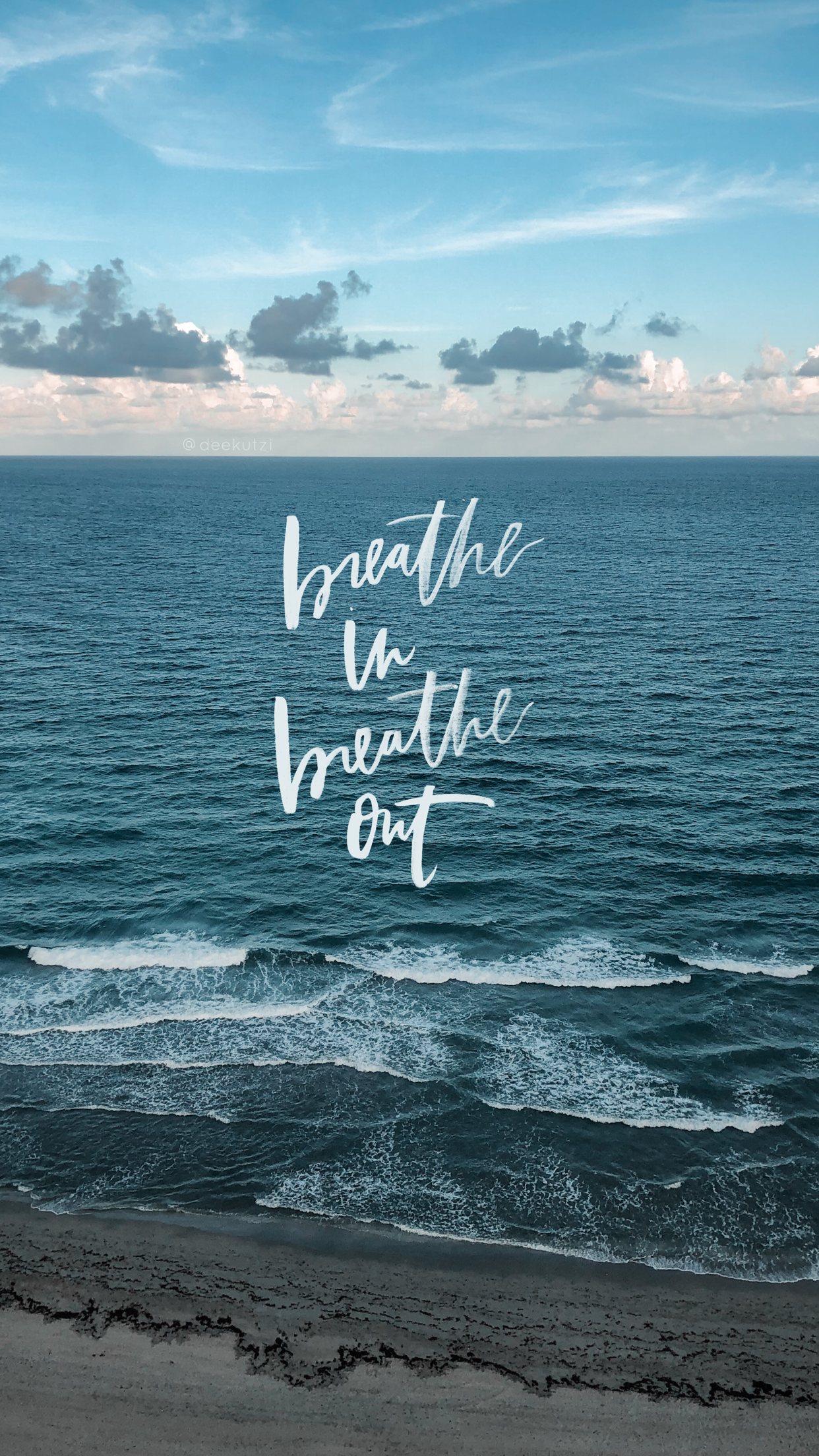 Breathe in breathe out iphone wallpaper ocean breath in breath out wallpaper quotes