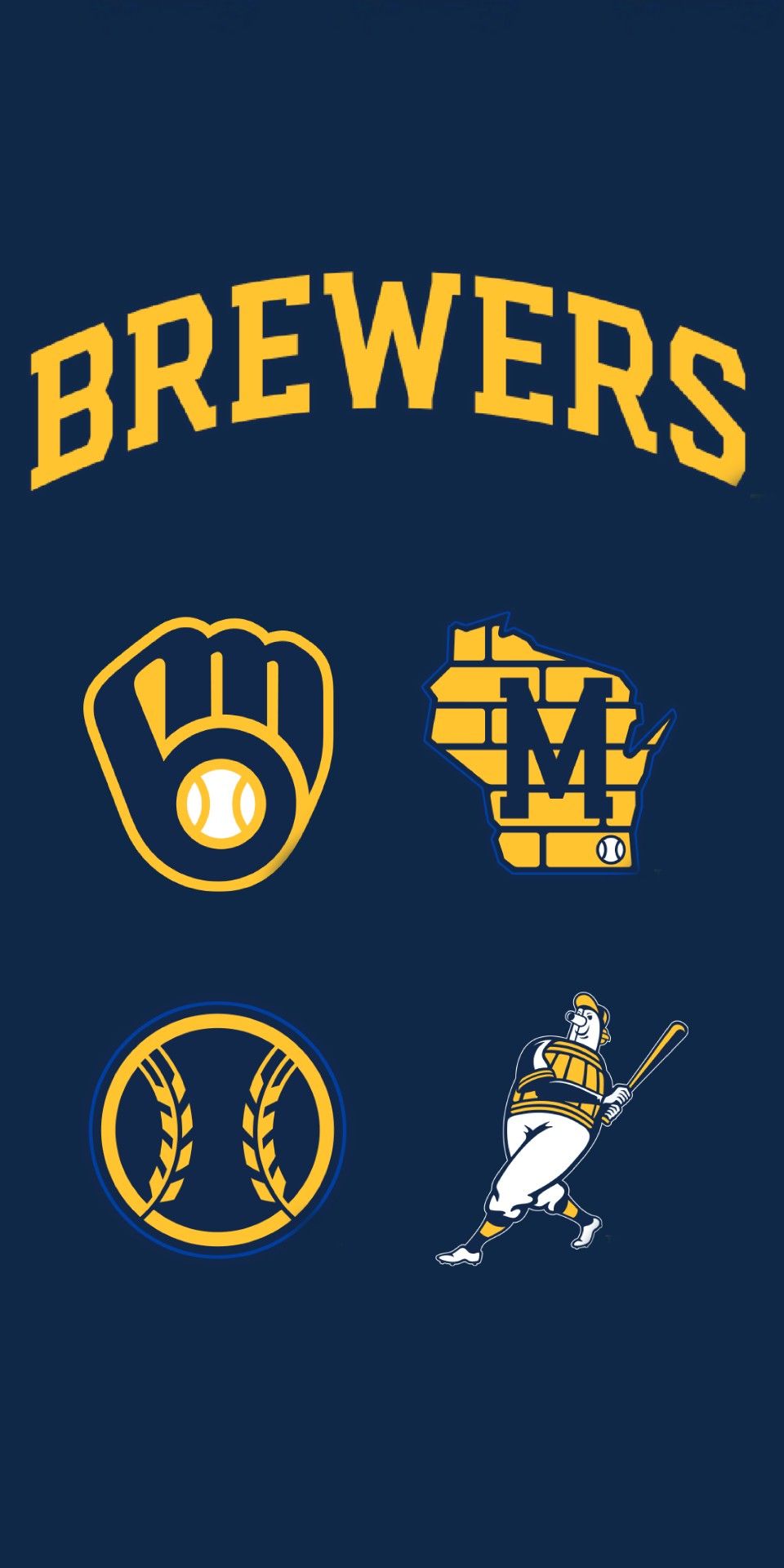 Brewers new school wallpaper baseball wallpaper brewers baseball mlb wallpaper