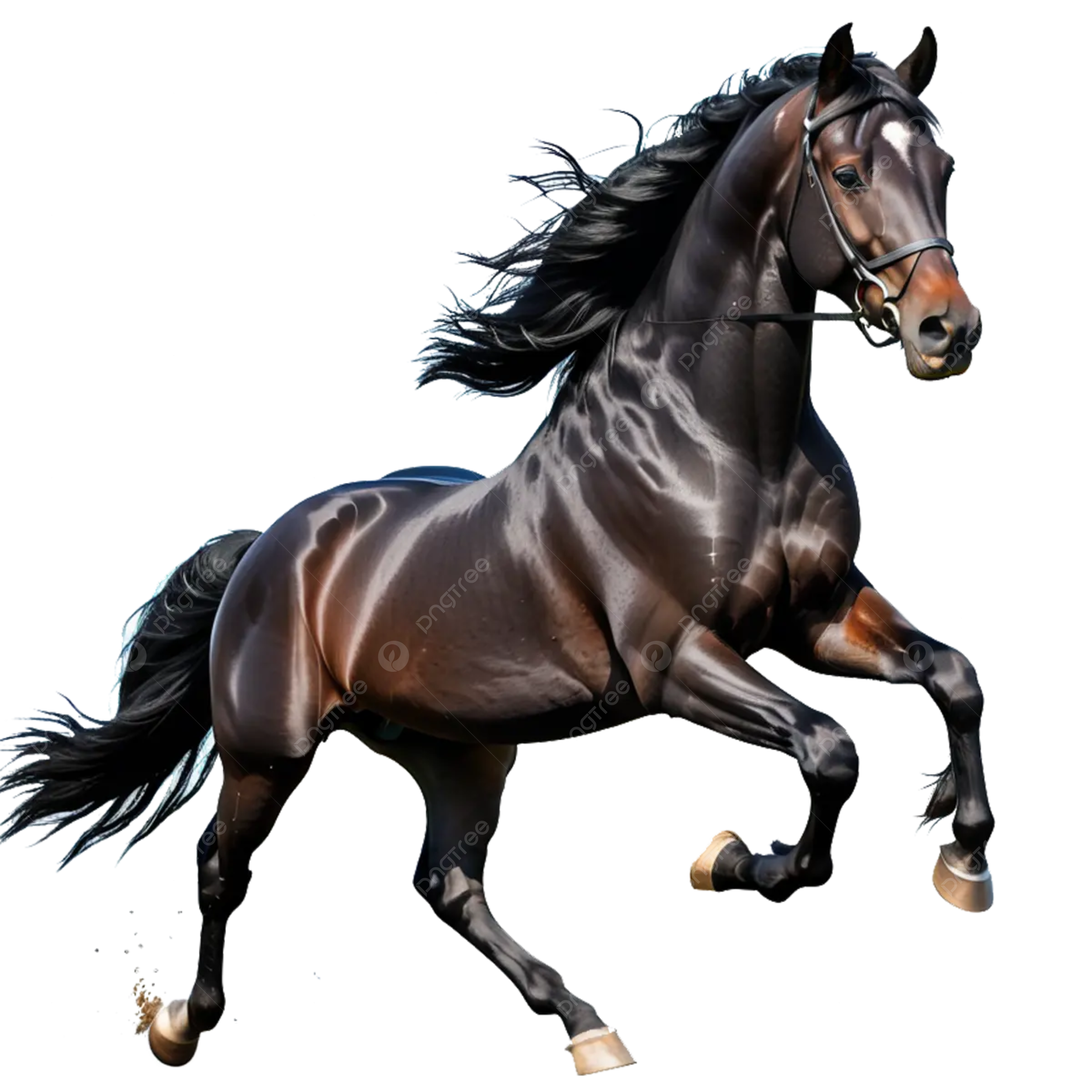 Black horse png vector psd and clipart with transparent background for free download