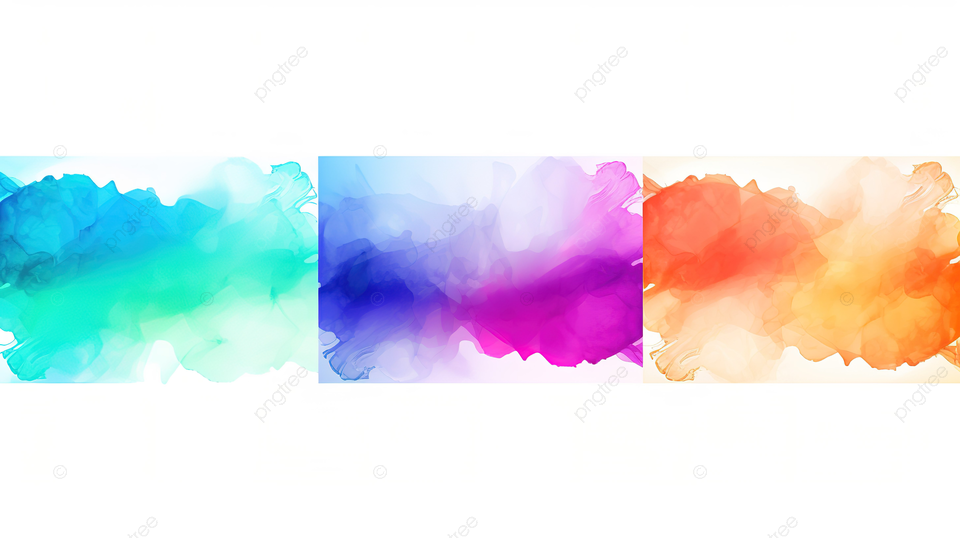 Vibrant watercolor background texture set bright and colorful web banner paint banner watercolor banner splash effect background image and wallpaper for free download