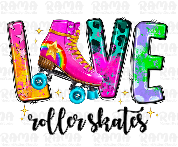 Love roller skates png sublimation design love roller skates sublimation download love roller skates png skating lovers png skating girl