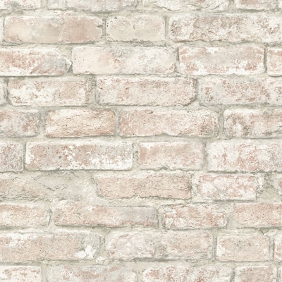 Inhome white washed denver brick peel and stick wallpaper in the wallpaper department at