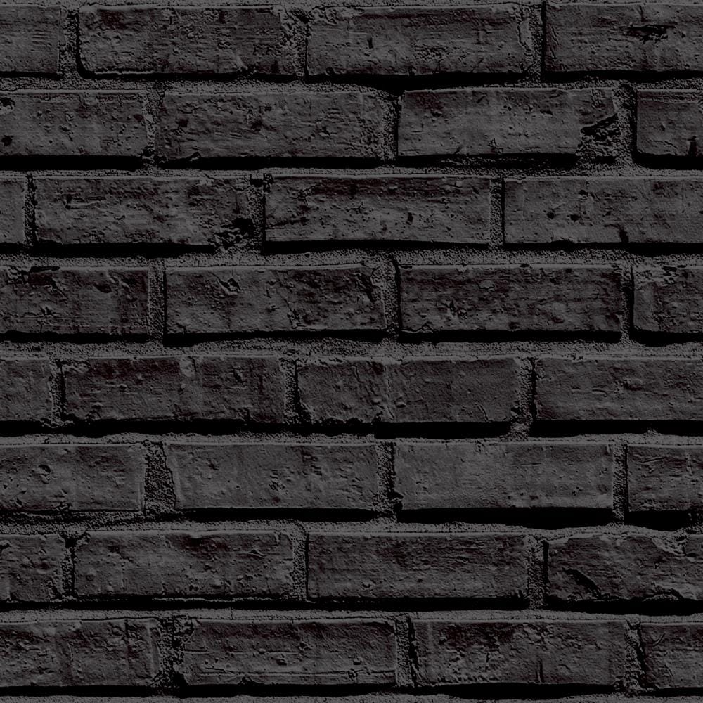 Arthouse black brick wallpaper in the wallpaper department at