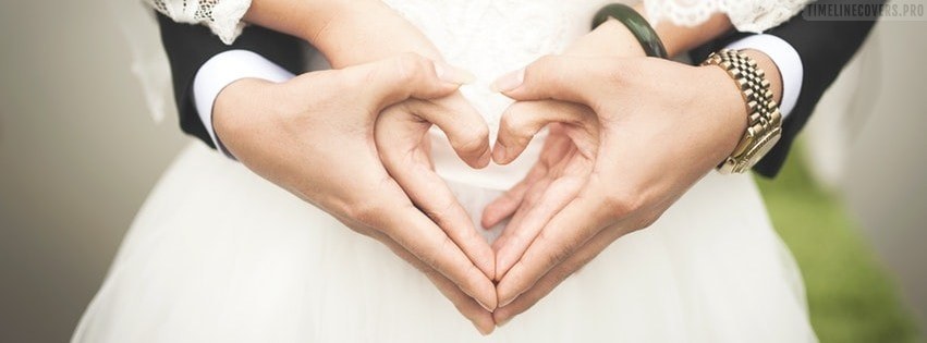 Wedding hearths by hands facebook cover photo