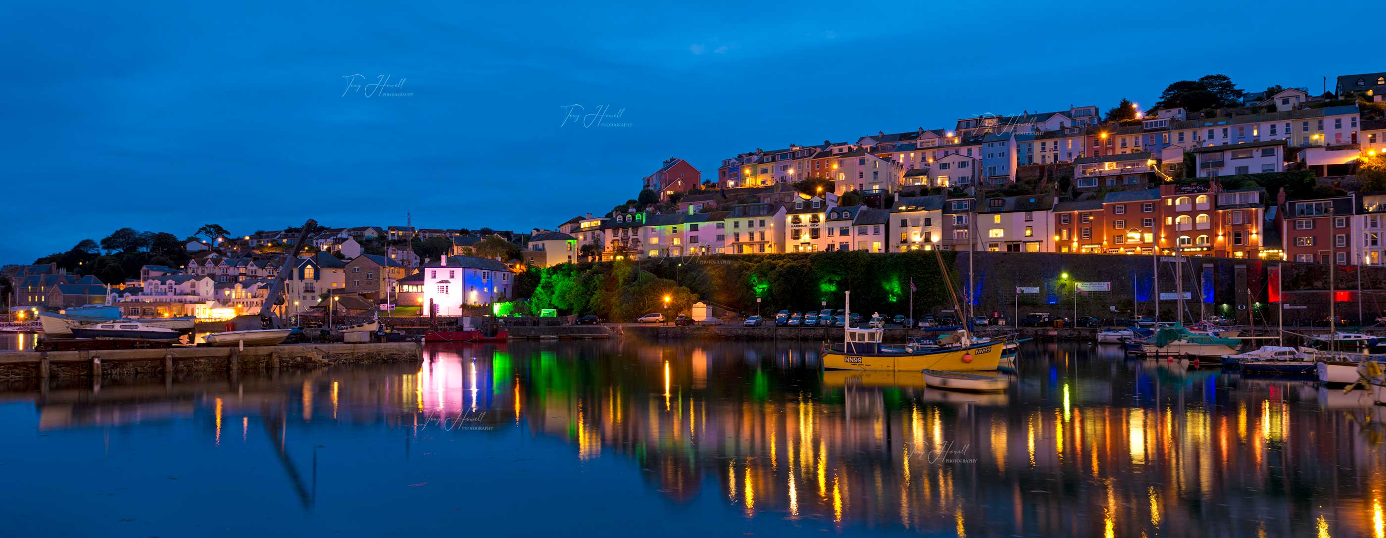 Brixham harbour devon wallpaper mural