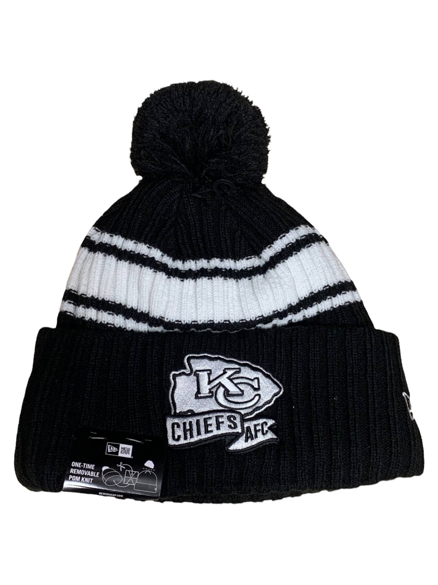 Kansas city chiefs sideline sport cuffed pom knit