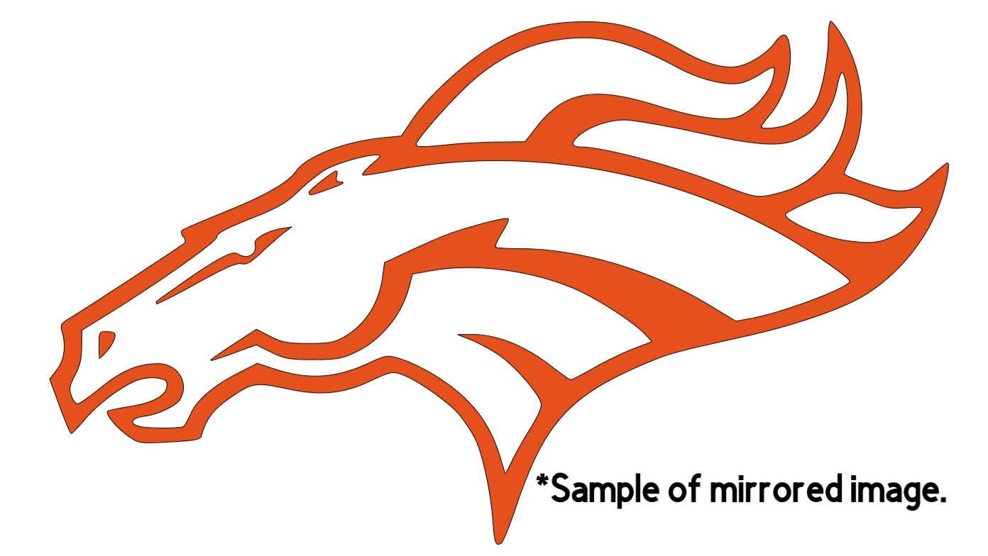 Denver broncos nfl football logo carlaptopcup sticker decal