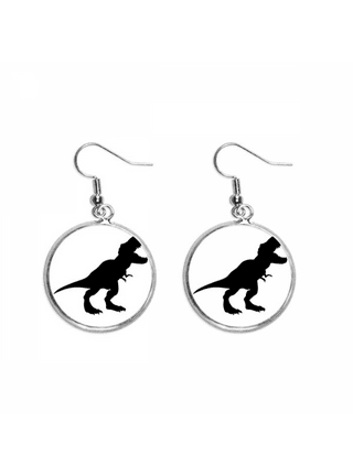 T rex earrings