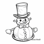 Snowman coloring pages