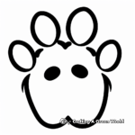 Bear paw coloring pages