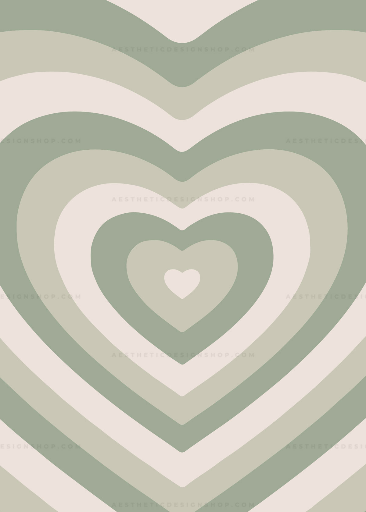 Brown aesthetic heart background image