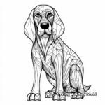 Bloodhound coloring pages