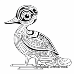 Wood duck coloring pages