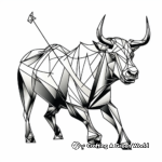 Bull coloring pages