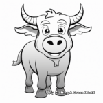 Bull coloring pages