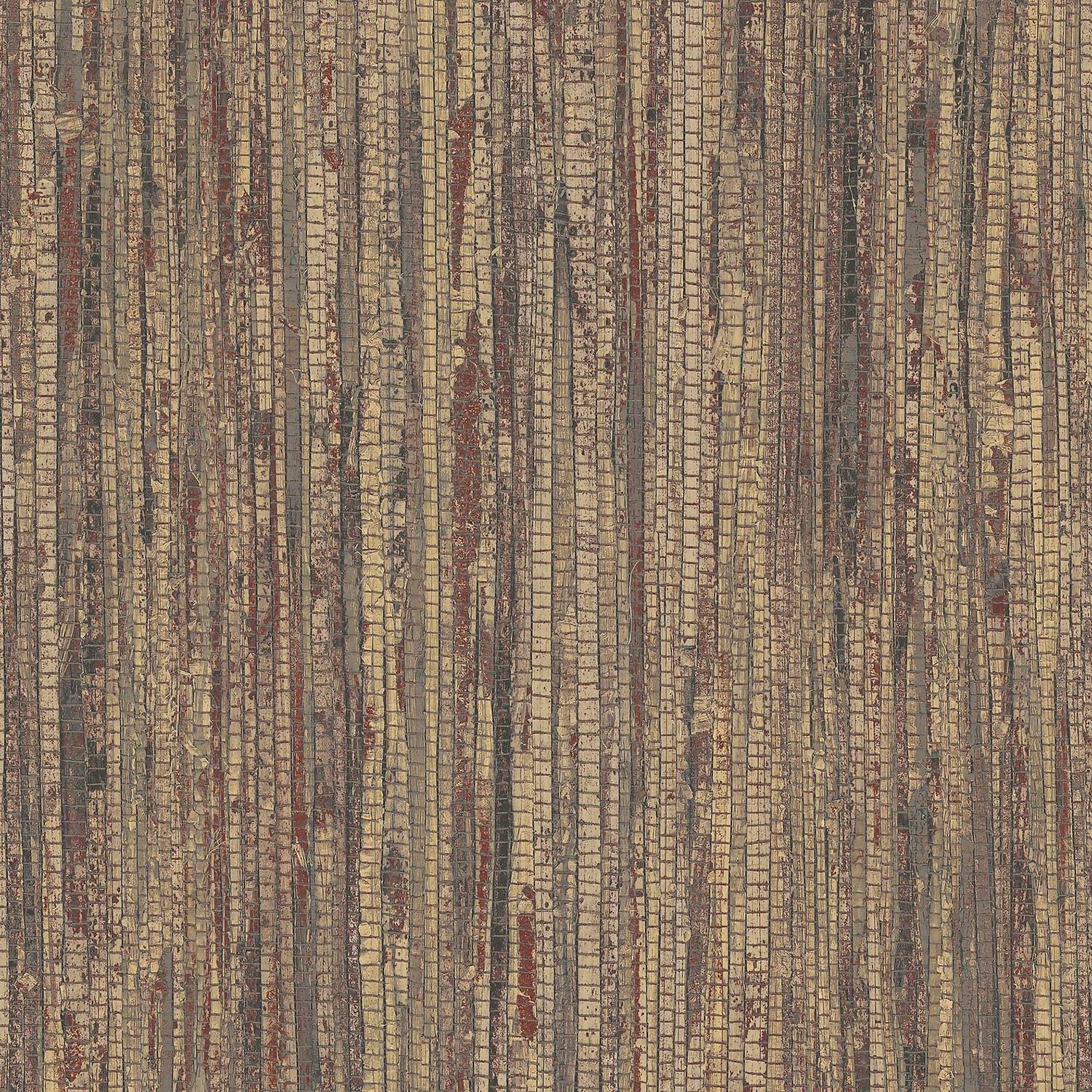 Organic textures rough grass dark brown wallpaper