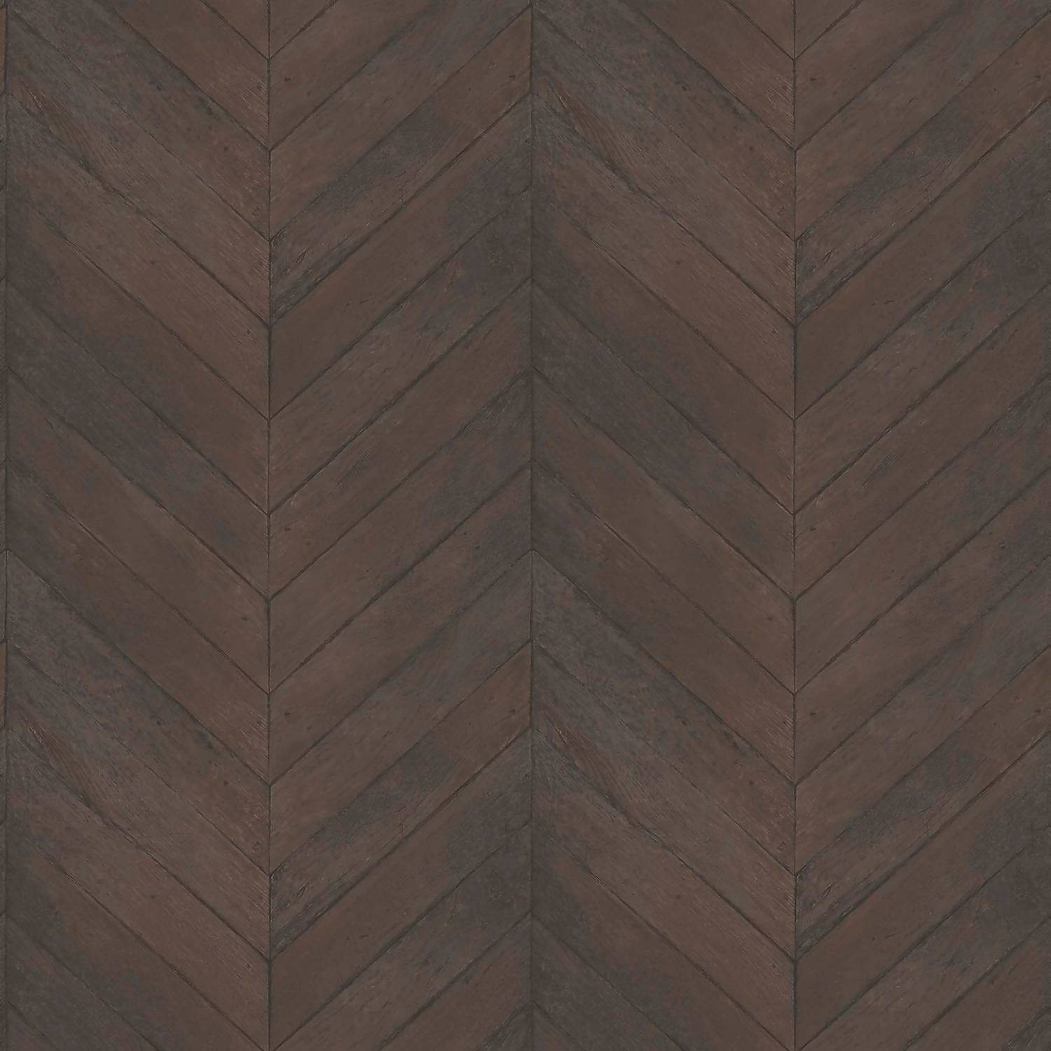 Organic textures chevron wood dark brown wallpaper