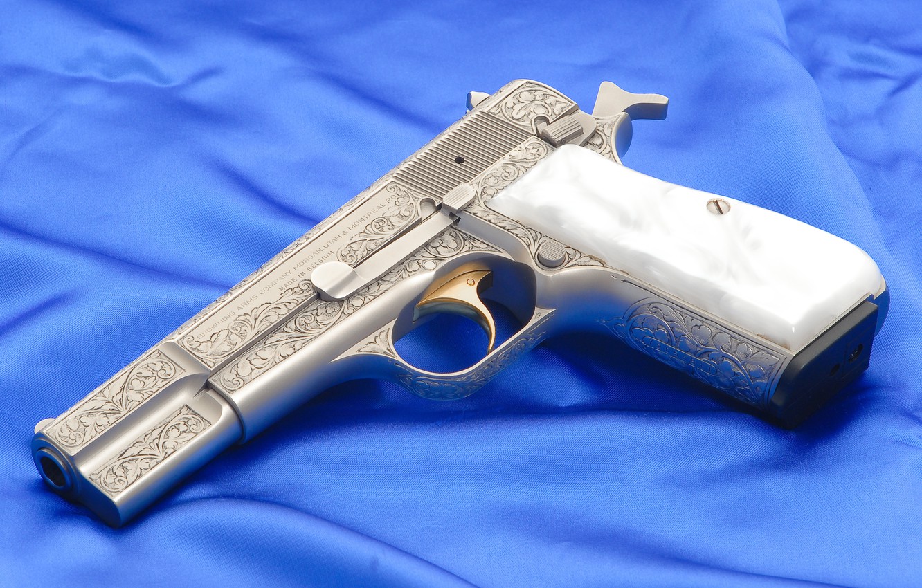 Wallpaper gun wallpaper background weapons canvas browning blue high power browning hi