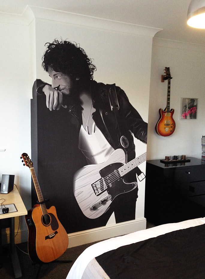 Bruce springsteen custom printed wallpaper