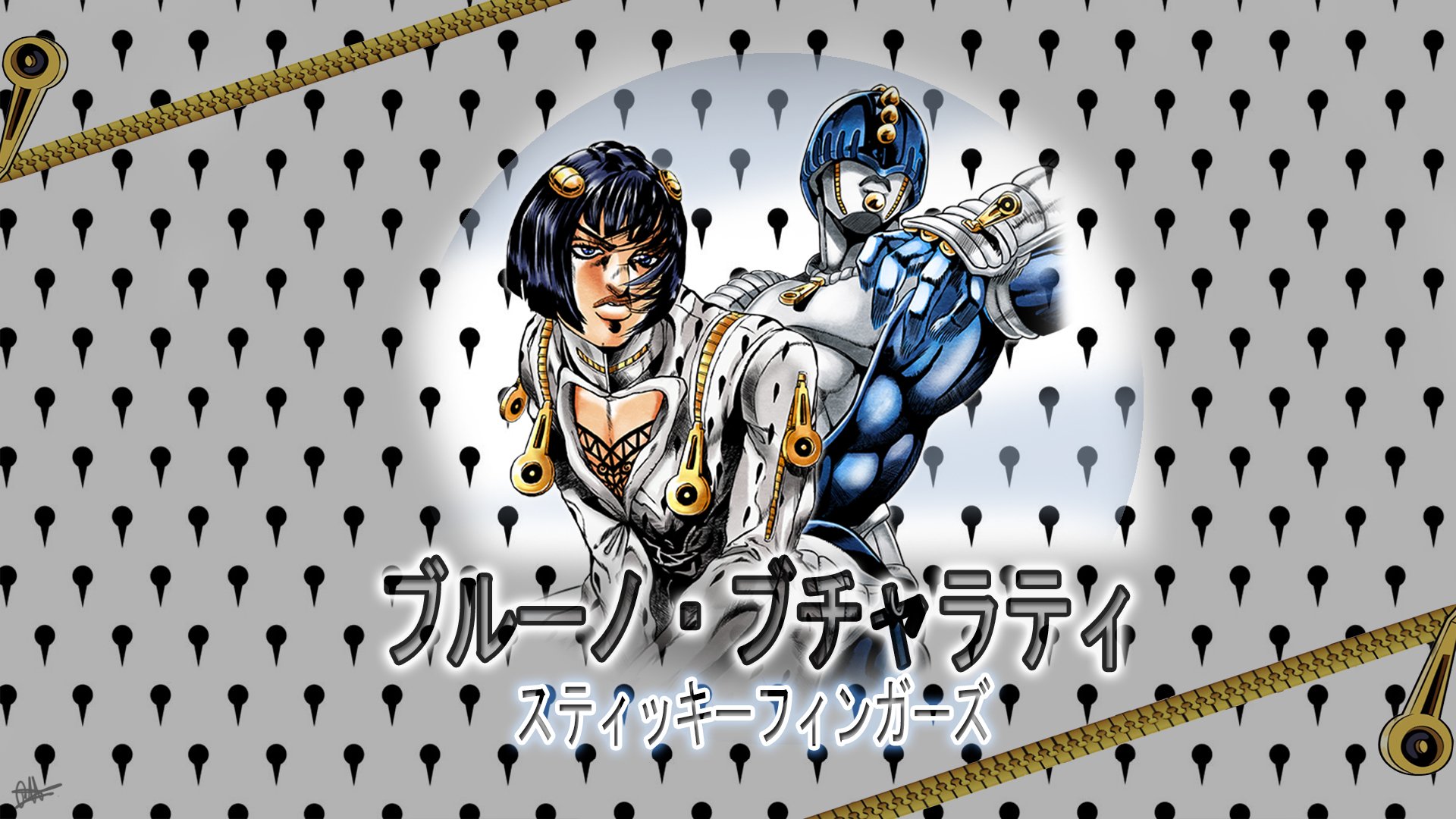 Killer queen àªªàª bruno bucciarati amp sticky fingers killer queen brunobucciarati stickyfingersjojo jojo jojos wallpaper wallpapers goldenwind jojosbizarreadventure httpstcozexnhnzn