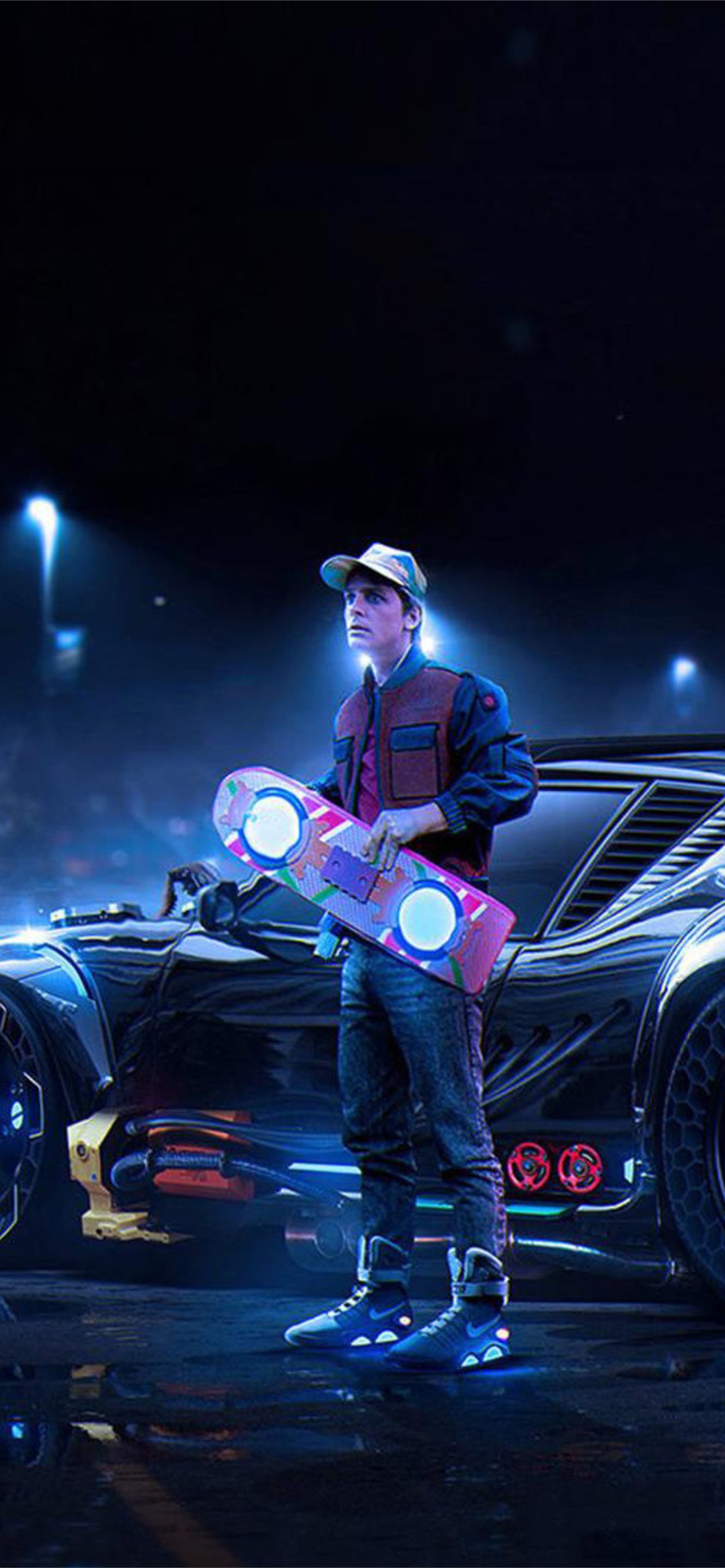 Back to the future delorean marty mcfly samsung ga iphone wallpapers free download