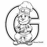 Letter g coloring pages