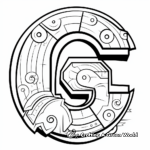 Letter g coloring pages