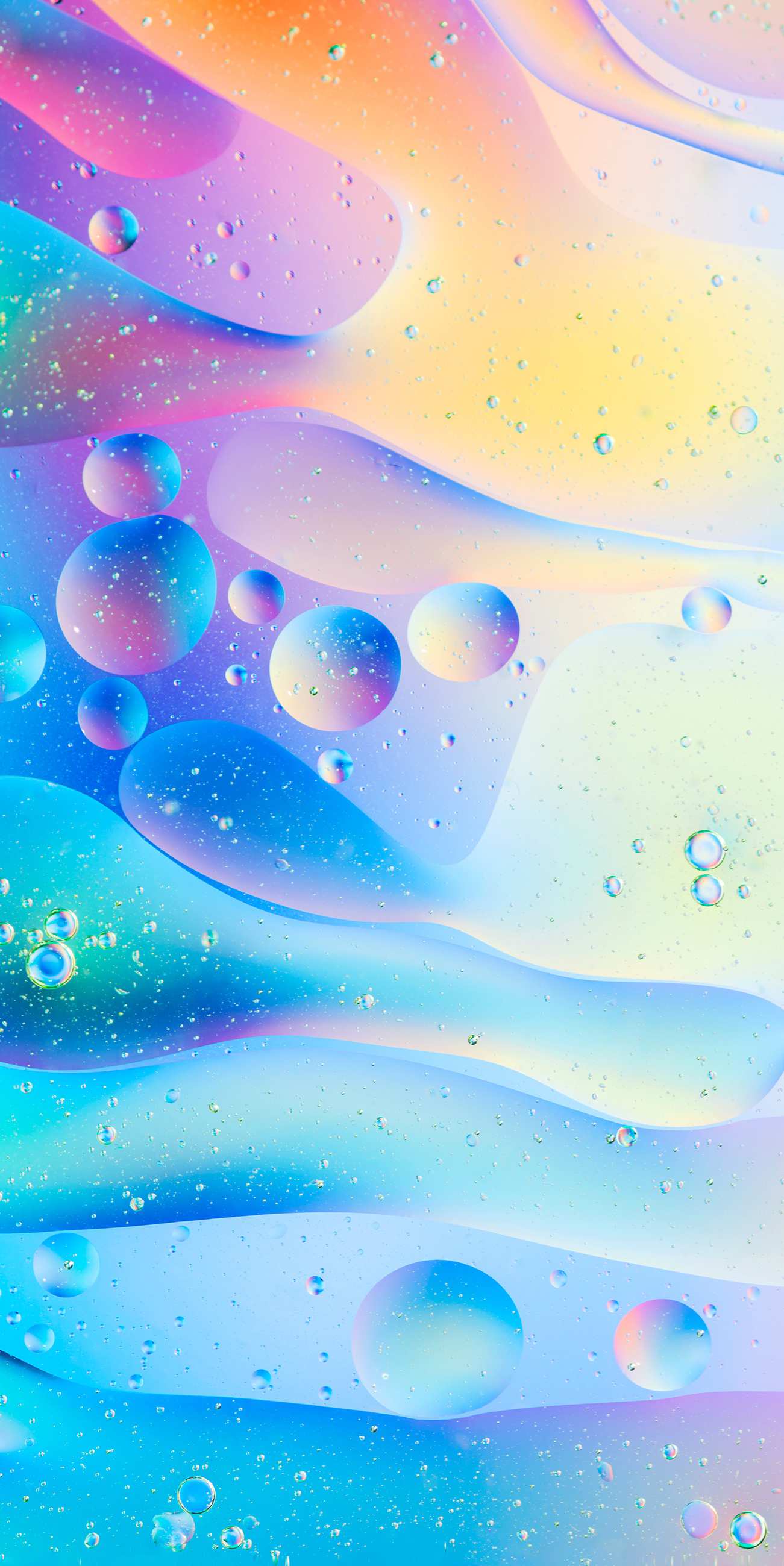Oil bubbles iphone wallpaper