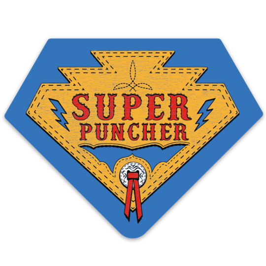 Super puncher hero decal â dale brisbys rodeo time