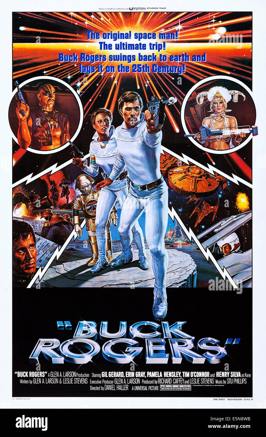 Buck rogers in the th century us poster art erin gray gil gerard stock photo