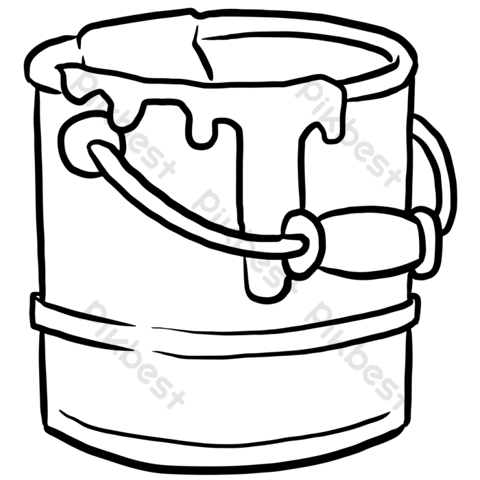 Illustrate vector bucket cartoon doodle design art png images eps free download