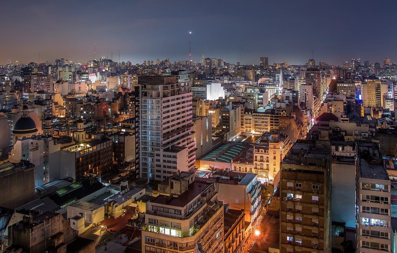 Wallpaper argentina night cityscape buenos aires urban scene images for desktop section ððñðð