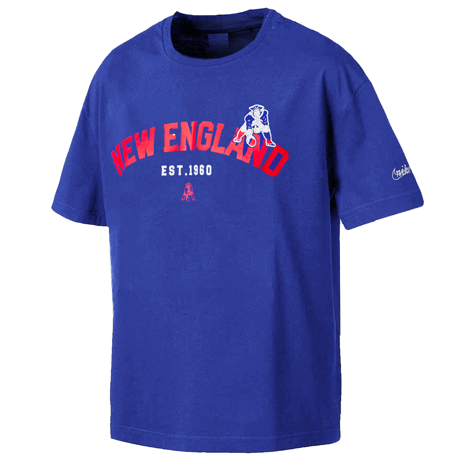 New england patriots nike nfl rewind oversize heavyweight t