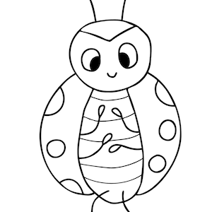 Ladybug coloring page