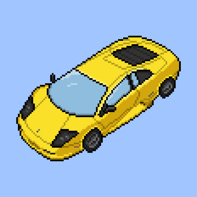 Create a pixel art of any car of your choice by survaz