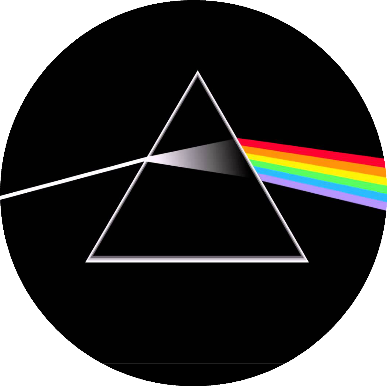 Prism dark side of the moon pink floyd time unique round mouse pad gift