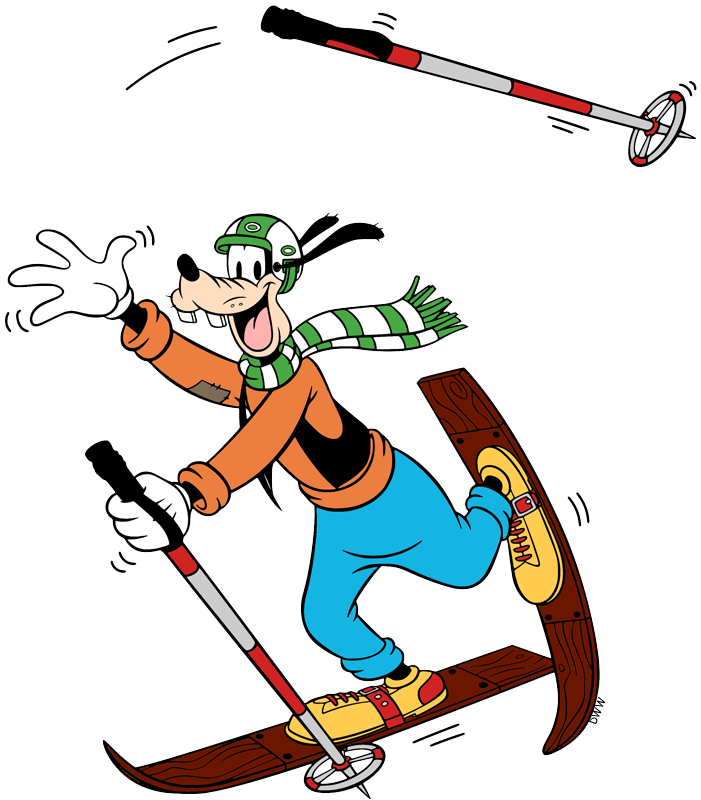 Disney characters skiing snowboarding clip art images disney clip art galore