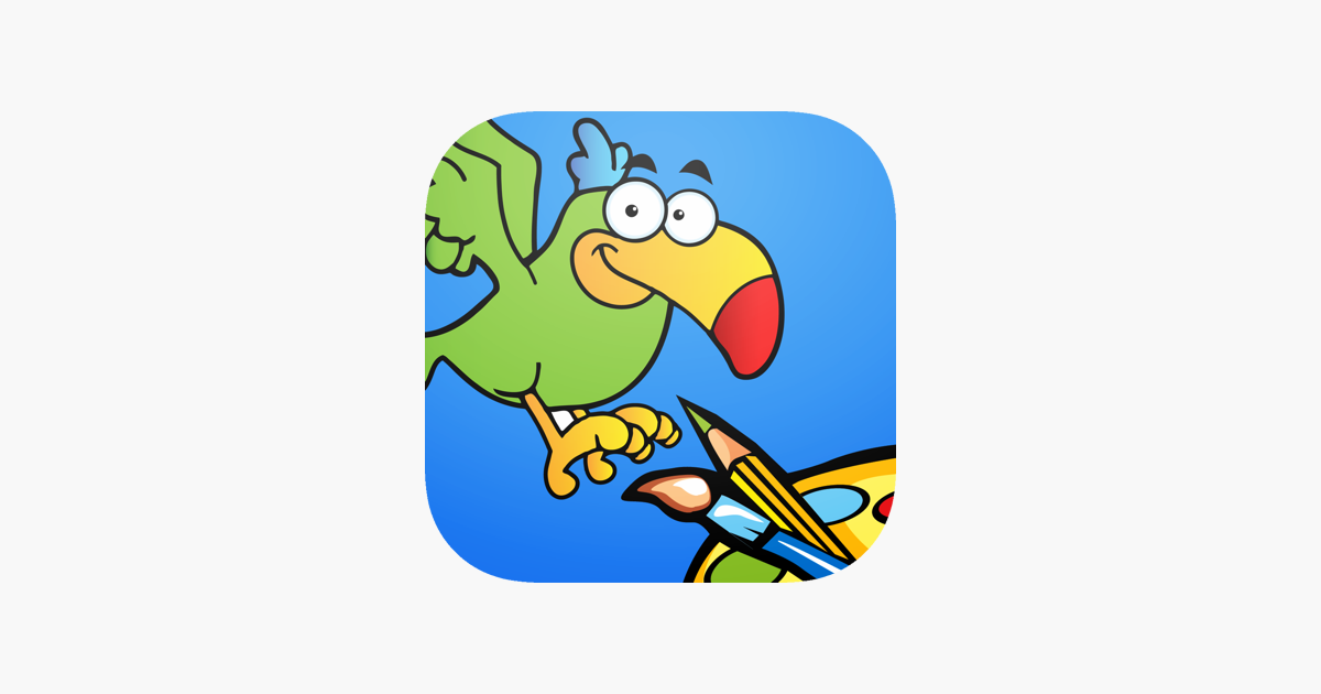 Bird coloring book finger painting for adults and kids on the app store